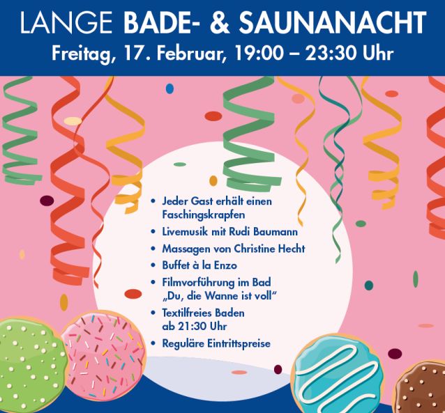 Faschings Saunanacht Die Wanne Ist Voll Badria